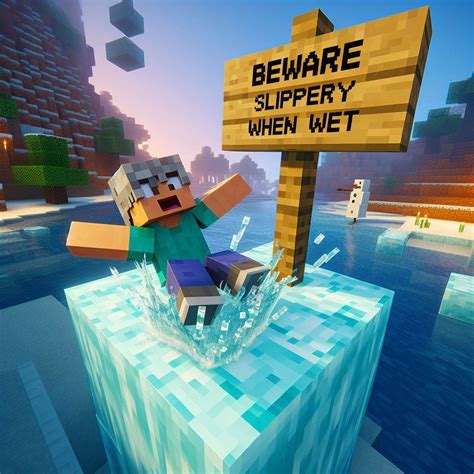 slippery minecraft